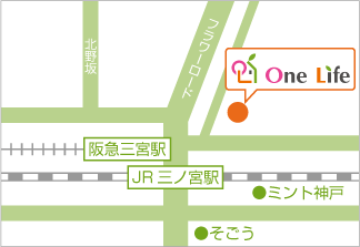 OneLife店舗地図